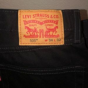 Levis 505 Regular Fit 34x32